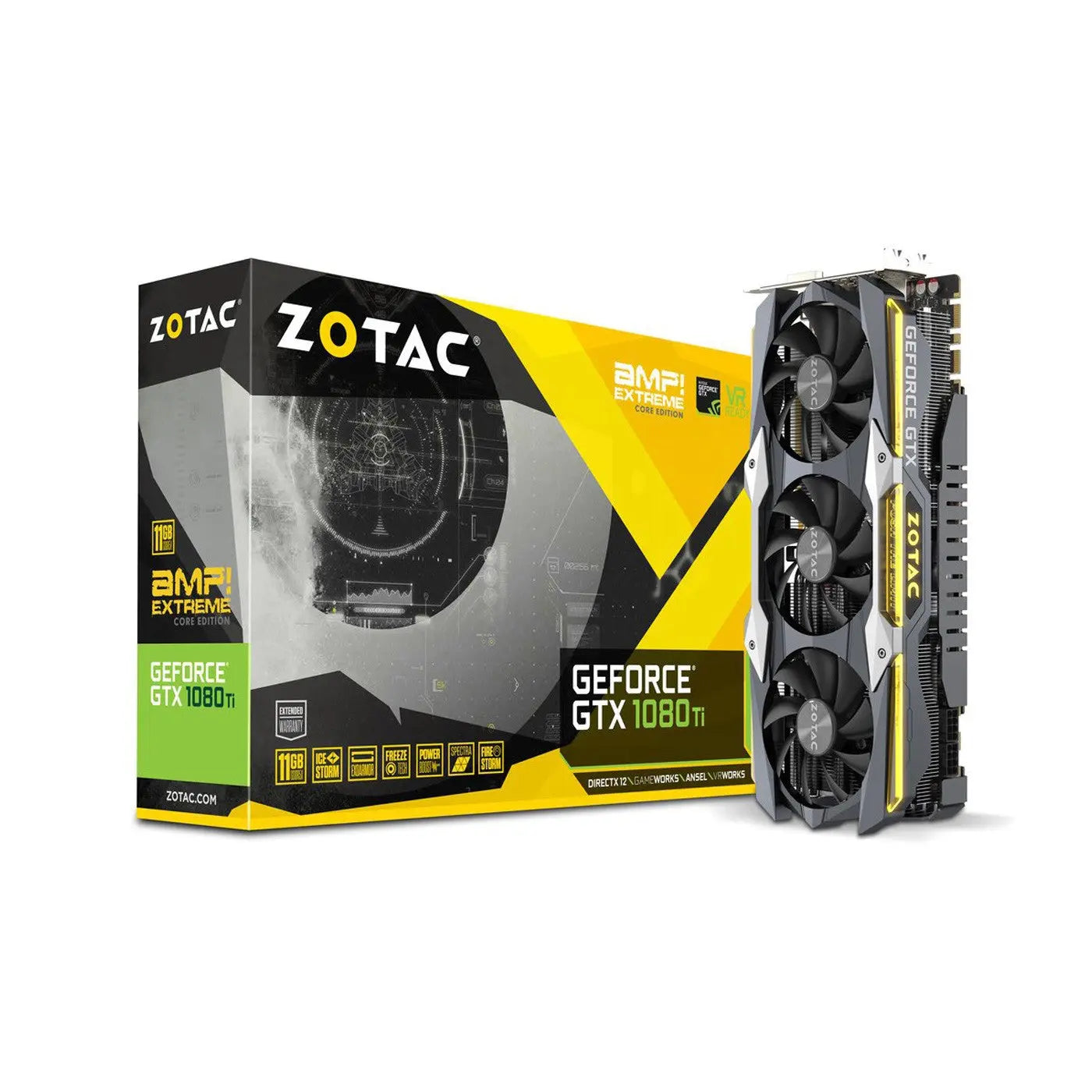 carte graphique ZOTAC GeForce GTX 1080 Ti AMP Extreme Core Edition  04895173613296 Zotac